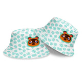 Animal Crossing Bosque de Los Animales Sombrero de Pesca Gorra de Sol Doble Cara Sombrero de Pescador Unisex