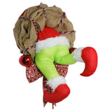 How the Grinch Stole Christmas Corona de Arpillera Decoración de Navidad Guirnalda de Bolas Colgantes