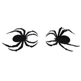 12 pieza/juego Decoración de Araña negra Etiqueta de la pared DIY PVC Art Wallpaper Ventana Etiqueta de vidrio Sala de estar Decoración del hogar 3 hojas terno