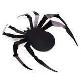 12 pieza/juego Decoración de Araña negra Etiqueta de la pared DIY PVC Art Wallpaper Ventana Etiqueta de vidrio Sala de estar Decoración del hogar 3 hojas terno