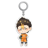 Anime Haikyuu!! Llavero de Acrílico Nishinoya Yuu Llaveros Colgantes