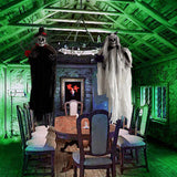 Adorno Colgante de Fantasma de Halloween Calavera Horror Colgante para Puerta Accesorios Miedo Decoración