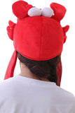 Halloween Novedad Gracioso Cangrejo Sombrero Cubierta de Cabeza Gorro de Felpa Animal Accesorios