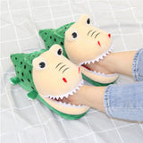 Zapato Cocodrilo cosplay pantuflas de terciopelo kawaii adorable Navidad Fiesta Carnaval suave y cálido conjunto de fans
