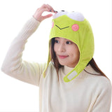 Halloween Novedad Rana Divertida Sombrero Cubierta de Cabeza Gorro de Felpa Animal Accesorios
