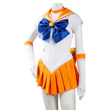Anime Sailor Moon Minako Aino Uniforme Falda Halloween Carnaval Cosplay Disfraz