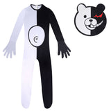 Danganronpa Monokuma Cosplay Zentai Mono de Halloween Mono para Niños