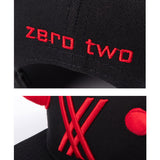 DARLING in the FRANXX Zero Two Cosplay Gorra de Béisbol Sombrero de Sol de Ocio Casual Unisex