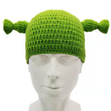 Película Shrek cosplay Sombrero Rana Tejer Lana Elasticidad Ajustable Accesorios Regalo 4 Fiesta