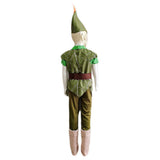 Navidad Niños Peter Pan Duende Elf Cosplay Disfraz Traje Fiesta Halloween Carnaval