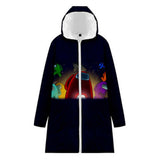 Among Us Ropa Gruesa de Invierno Chaqueta Larga de Terciopelo con Cremallera Unisex