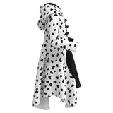 Película Cruella Niños Vestido falda Cosplay Disfraz Halloween Carnaval Traje Per.