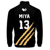 Anime Haikyuu!! Cosplay Chaqueta MSBY Black Jackal #13 Atsumu Miya Abrigo Negro