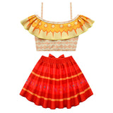 Anime Encanto Dolores Niños Cosplay Navidad Disfraz Traje de Baño Vestido Falda Conjunto Carnaval