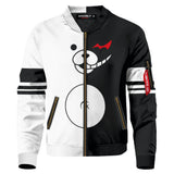 Juego Danganronpa Monokuma Cosplay Disfraz Abrigo de chaqueta 3D Impreso Halloween Carnaval Traje cremallera hombre