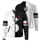 Juego Danganronpa Monokuma Cosplay Disfraz Abrigo de chaqueta 3D Impreso Halloween Carnaval Traje cremallera hombre