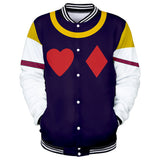 HUNTER×HUNTER Hisoka Cosplay Ropa Deportiva Chaqueta Estampada de Manga Larga Unisex