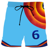 Space Jam: A New Legacy Pantalones cortos casuales de Playa de Verano Unisexo