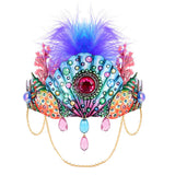 Corona Banda para el Cabello Estrella de Mar Cáscara Cinta de Pelo Fiesta Cumpleaños Carnaval Decoración Accesorios