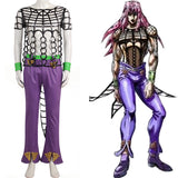 Anime JoJo‘s Bizarre Adventure Diavolo Cosplay Disfraz Traje Navidad Carnaval Fiesta