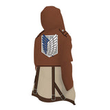 Ataque a Los Titanes Attack on Titan Cosplay Survey Corps Chaqueta con Capucha Rompevientos Unisex para Halloween o Carnaval