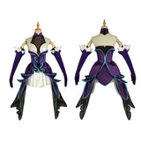 Juego League of Legends LoL The Dark Sovereign Syndra Withered Rose Cosplay Vestido Disfraz Halloween Mujer Carnaval Per.