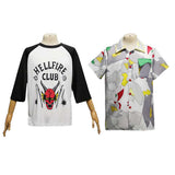 TV Stranger Things 4 Dustin Henderson Camiseta Cosplay Navidad Fiesta 3D Impreso Casual