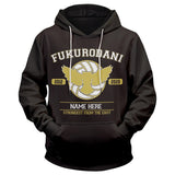 Anime Haikyuu!! Sudadera Escuela Secundaria Club de Voleibol Sudadera Estampada con Capucha Unisex