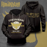 Anime Haikyuu!! Sudadera Escuela Secundaria Club de Voleibol Sudadera Estampada con Capucha Unisex