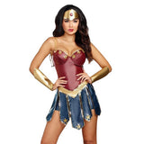 Película Wonder Woman Cosplay Justice League Superhéroe Disfraz de Halloween Sexy Traje para Femenino