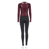 Película Dr Strange Scarlet Witch Cosplay Disfraz Traje Navidad Carnaval Fiesta