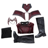 Película Dr Strange Scarlet Witch Cosplay Disfraz Traje Navidad Carnaval Fiesta
