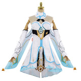 Juego Genshin Impact Lumine Cosplay Navidad Disfraz Traje Vestido