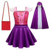 Película Hocus Pocus Mary Sanderson Niños Cosplay Disfraz Traje Vestido Falda
