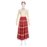Anime Encanto Dolores Cosplay Navidad Disfraz Traje Vestido Falda