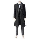 Película Fantastic Beasts: The Secrets of Dumbledore Newt Scamander Cosplay Disfraz Traje Navidad Carnaval Fiesta