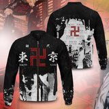 Anime Tokyo Revengers 3D Impreso Cosplay Disfraz Halloween cremallera Abrigo de chaqueta Carnaval Traje hombre