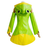 Anime Cardcaptor Sakura Cosplay Kinomoto Sakura Rana verde impermeable Disfraz Halloween fiesta Carnaval Traje Per.