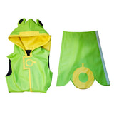 Anime Cardcaptor Sakura Cosplay Kinomoto Sakura Rana verde impermeable Disfraz Halloween fiesta Carnaval Traje Per.