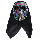 Cosplay 6 Máscaras de Forror de Halloween Esqueleto de Terror Cráneo Gritando Accesorios de Disfraces de Fiesta