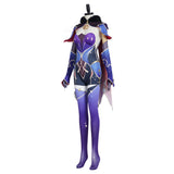 Juego Genshin Impact Mona Cosplay Disfraz Traje Navidad Carnaval Fiesta