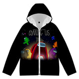 Among Us Ropa Gruesa de Invierno Chaqueta de Terciopelo con Cremallera Unisex
