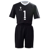 Haikyuu!! Inarizaki Escuela Secundaria Club de Voleibol Uniforme del Equipo Kita Shinsuke Cosplay Top y Pantalones Cortos Unisex