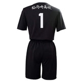 Haikyuu!! Inarizaki Escuela Secundaria Club de Voleibol Uniforme del Equipo Kita Shinsuke Cosplay Top y Pantalones Cortos Unisex