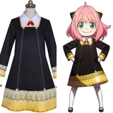 Anime SPY×FAMILY Anya Forger Cosplay Navidad Disfraz Traje Vestido Falda Carnaval