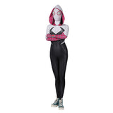 Película Spider Man: Across the Spider Gwen Stacy Mono Cosplay Disfraz Halloween Carnaval Traje Mujer