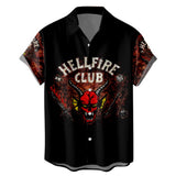 TV Stranger Things Hellfire Club Camisa Cosplay Navidad Fiesta 3D Impreso Casual