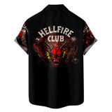 TV Stranger Things Hellfire Club Camisa Cosplay Navidad Fiesta 3D Impreso Casual