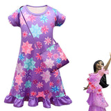 Anime Encanto Isabela Niños Cosplay Navidad Disfraz Traje Vestido Carnaval
