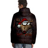 Navidad Christmas Ropa Gruesa de Invierno Chaqueta de Terciopelo Chaqueta con Cremallera Unisex